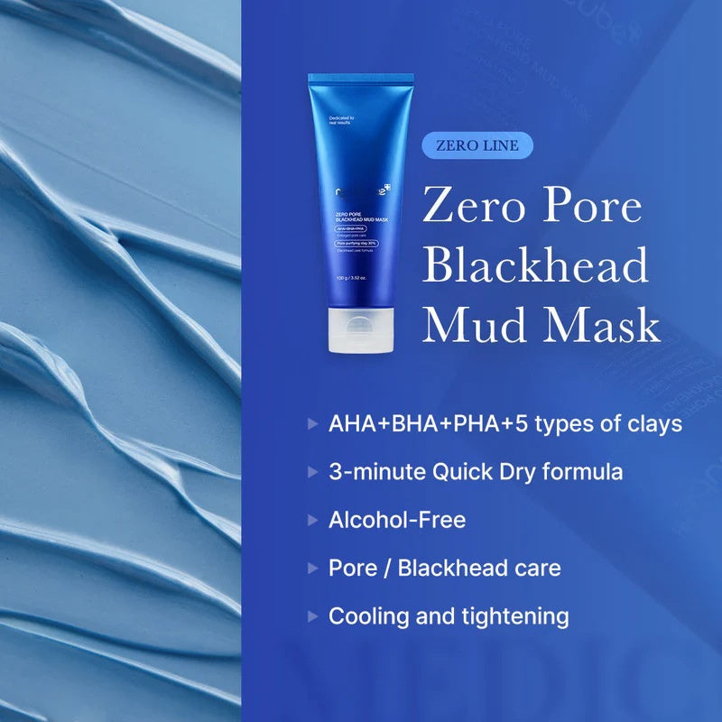 Medicube Zero Pore Blackhead Mud Facial Mask (Blue)